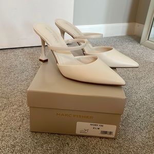 Marc Fisher Hadais White / Ivory Heels